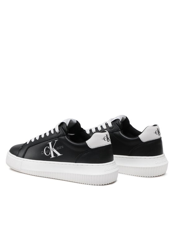 Calvin Klein Jeans Tenisice Calvin Klein Jeans Chunky Cupsole Laceup Mon Lth Wn YW0YW00823 Crna