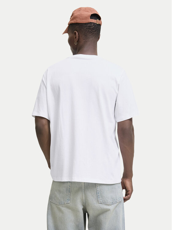 Jack & Jones Jack & Jones Camiseta Meadows Minimal 12283630 Blanco Loose Fit