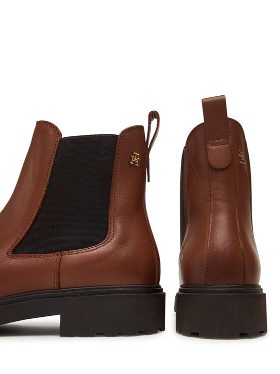 Tommy Hilfiger Chelsea cipele Tommy Hilfiger Cleated FW0FW08766 Smeđa
