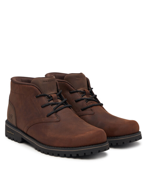 Skechers Bakancs Skechers Quintero - Damien 205903/DKBR Barna