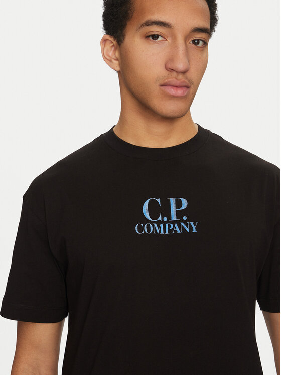 C.P. Company C.P. Company Marškinėliai 18CMTS141A005100W Juoda Regular Fit