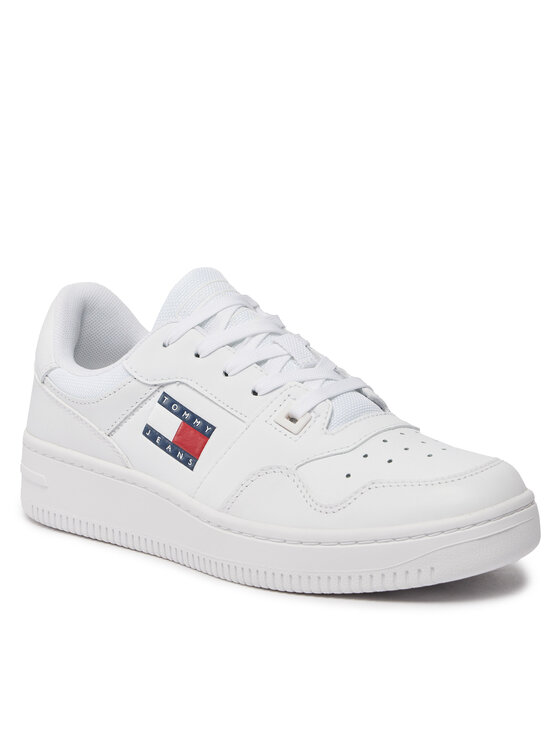 Tommy Jeans Сникърси Tommy Jeans Tjw Retro Basket Ess EN0EN02505 Бял