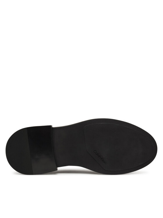 Calvin Klein Zapatos hasta el tobillo Calvin Klein Cupped Postman Derby Laceup Lth HM0HM01996 Negro
