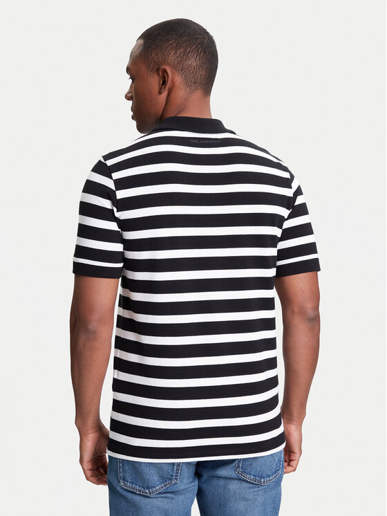 KARL LAGERFELD KARL LAGERFELD Pólóing 745023 553231 Fekete Regular Fit