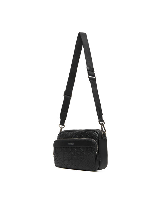 Calvin Klein Borsellino Calvin Klein Emblem Emboss Camera Bag LV04D3203G Nero