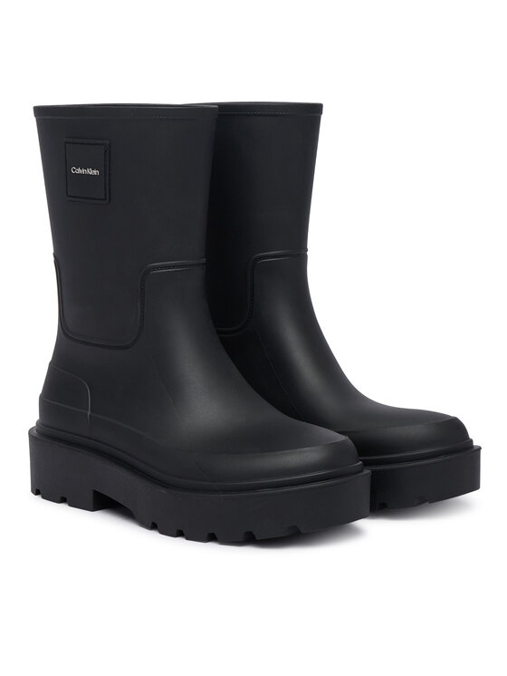 Calvin Klein Gumijasti škornji Calvin Klein Rainboot Rubber HW0HW03179 Črna