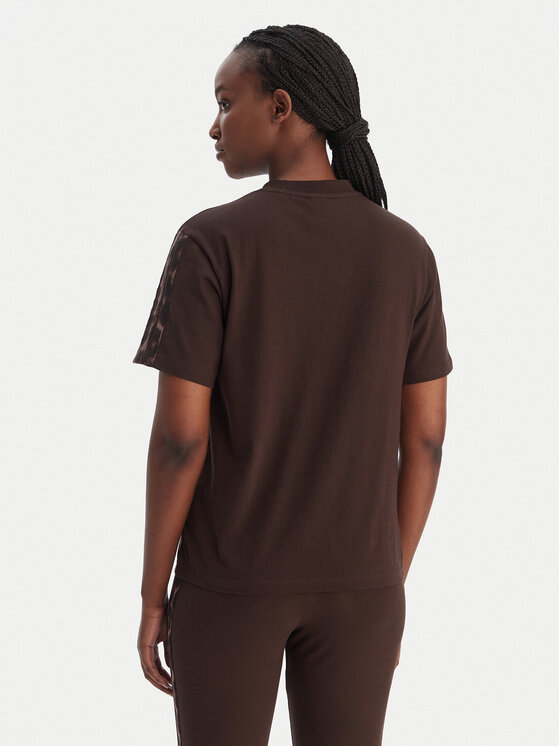 adidas adidas Camiseta Seasonal Essentials Leopard Print KE8830 Marrón Regular Fit