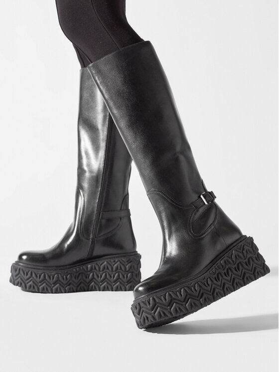 Patrizia Pepe Čižmy Patrizia Pepe 8Y0057/L078-K103 Čierna