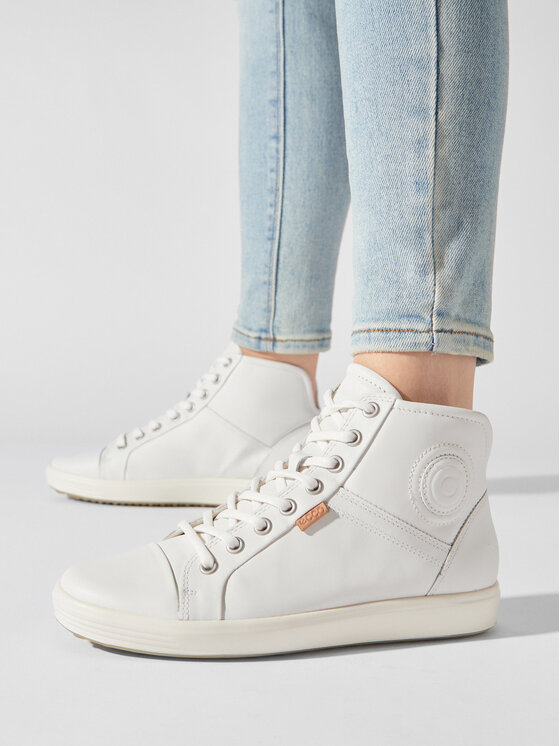 ECCO Sneakersy ECCO Soft 7 Ladies 430023 01007 Biela