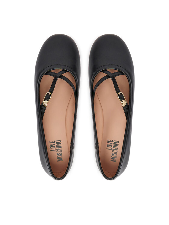 LOVE MOSCHINO Балетки LOVE MOSCHINO JA11111G1OIE0000 Чорний