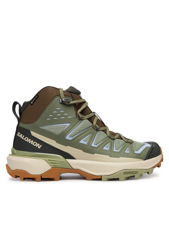 Salomon Trekingová obuv Salomon X Ultra 360 Edge Mid GTX L49098800 Zelená