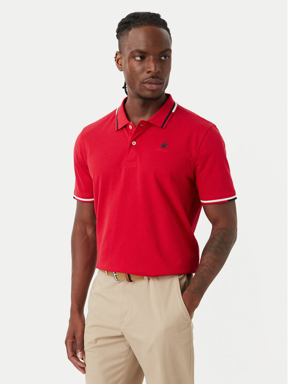 Beverly Hills Polo Club Beverly Hills Polo Club Polo P-SS26M-P2525 Rojo Regular Fit