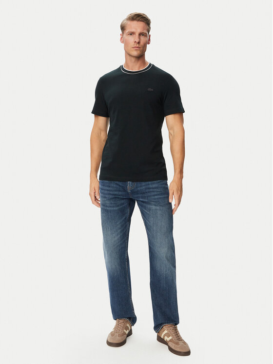 Lacoste Lacoste Camiseta TH8174 Verde oscuro Regular Fit