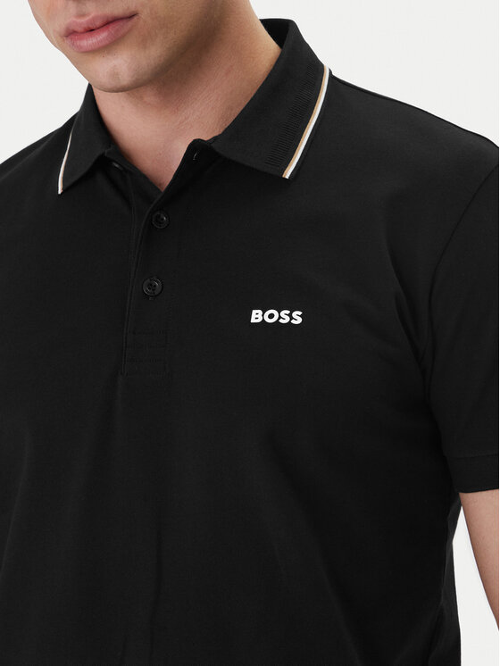 BOSS BOSS Polo Birdie Paule 50559365 Negro Slim Fit