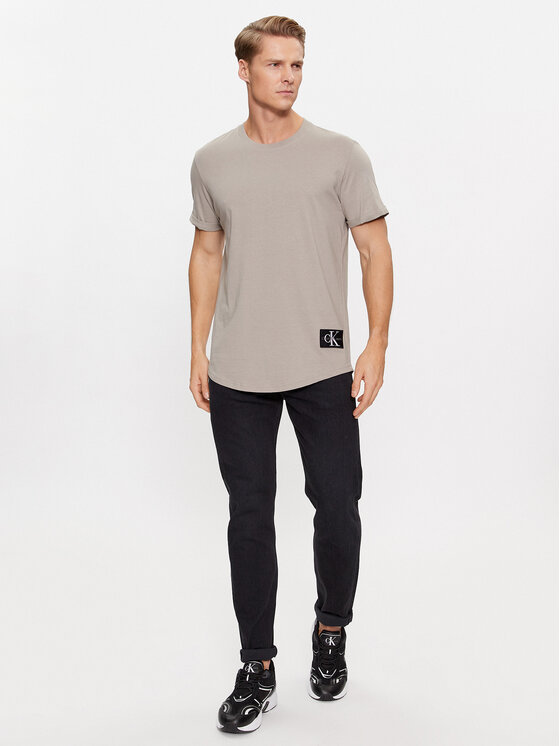 Calvin Klein Jeans Calvin Klein Jeans Marškinėliai J30J323482 Smėlio Regular Fit