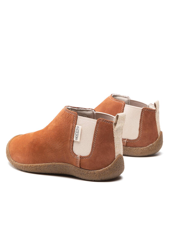 Keen Kotníková obuv s elastickým prvkem Keen Mosey Chelsea Leather 1026826 Hnědá