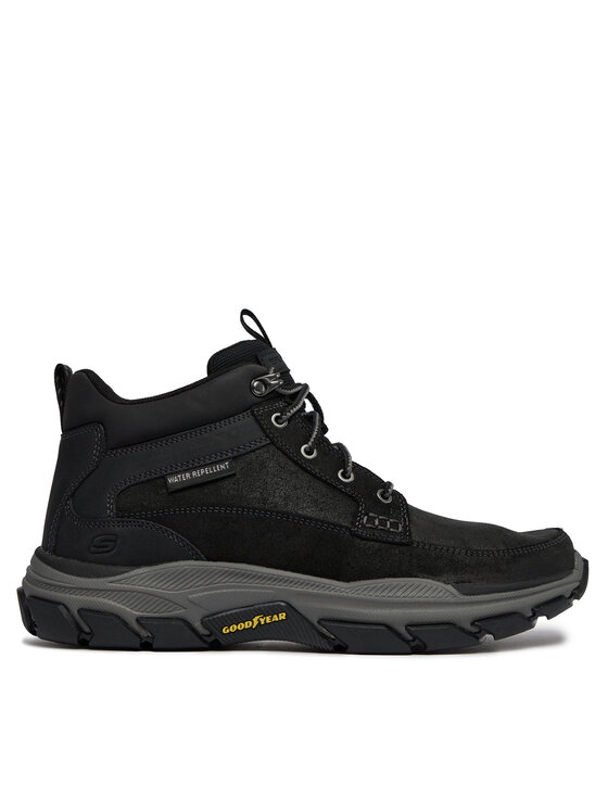 Skechers Šnurovacia obuv Skechers Respected Boswell 204454/BLK Čierna