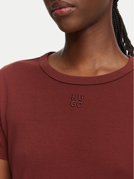 HUGO HUGO Camiseta Deloris 50512002 Negro Regular Fit