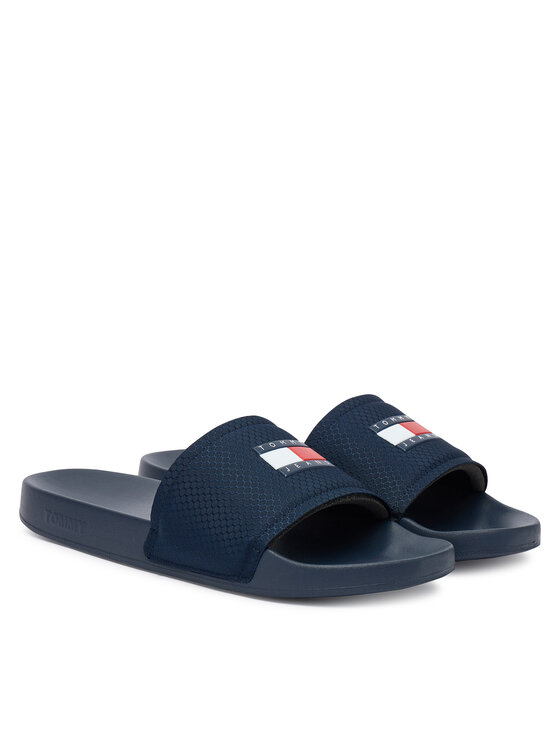 Tommy Jeans Iešļūcenes Tommy Jeans Tjm Pool Slide EM0EM01673 Tumši zils