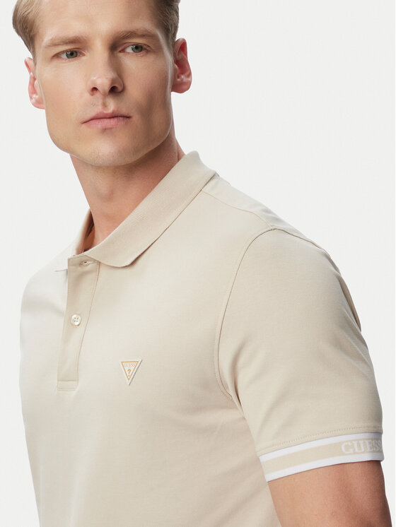 Guess Guess Polo M6GP60 K3076 Beige claro Regular Fit