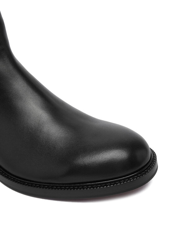 BOSS Kotníková obuv s elastickým prvkem BOSS Dressletic 50549658 Černá