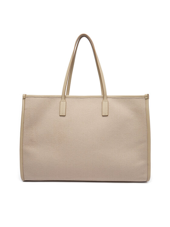 Tommy Hilfiger Geantă Tommy Hilfiger Th City Large Tote Melton AW0AW18215 Bej