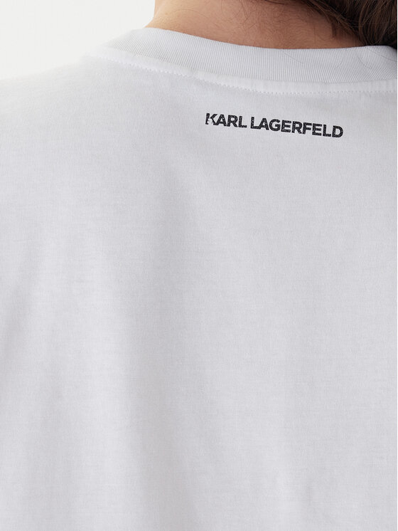 KARL LAGERFELD KARL LAGERFELD Camiseta B1W17032 Blanco Relaxed Fit