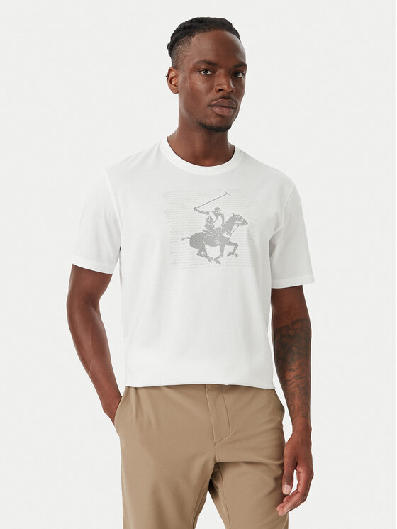 Beverly Hills Polo Club Beverly Hills Polo Club Camiseta M1623-HR Blanco Regular Fit