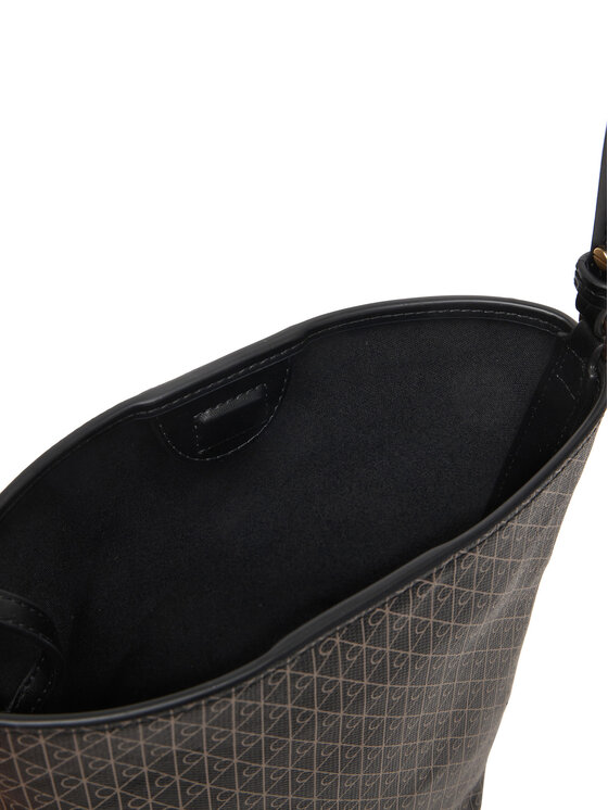 Calvin Klein Kabelka Calvin Klein Emblem Aop Sm Bucket Crossbody LV04F3506G Černá