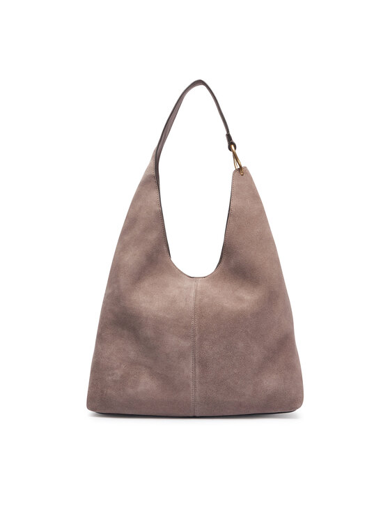 Calvin Klein Torbica Calvin Klein Slouchy Suedelarge Shoulder Bag LV04F3690G Smeđa