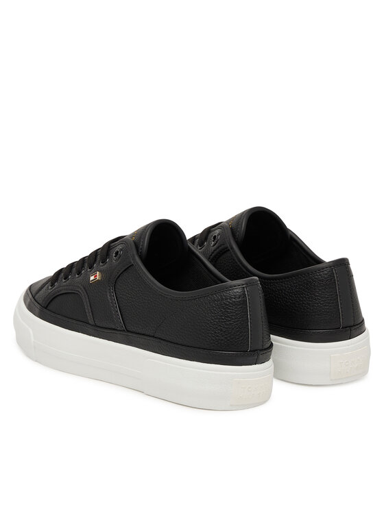 Tommy Hilfiger Sneakers Tommy Hilfiger Platform Vulc Piping Ltr FW0FW09393 Negru