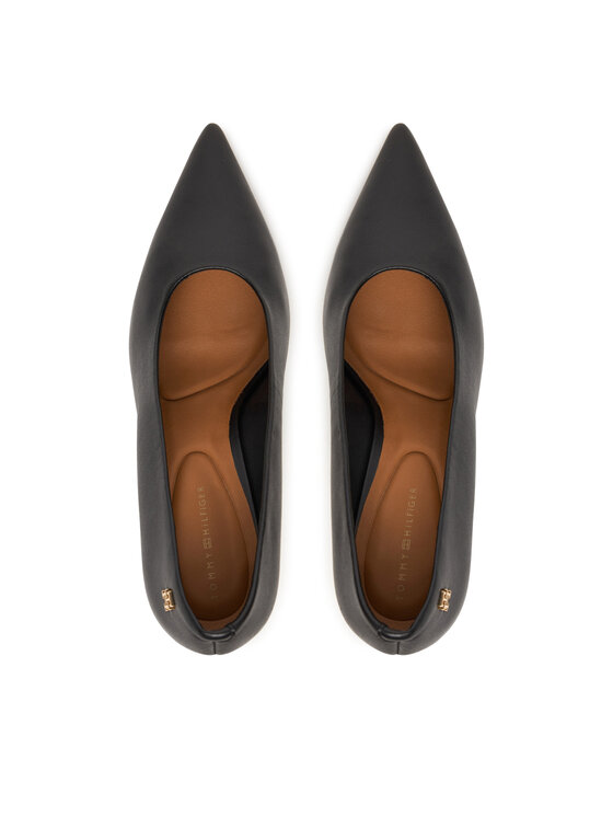 Tommy Hilfiger Czółenka Tommy Hilfiger Th Smooth Leather Pump FW0FW08960 Czarny