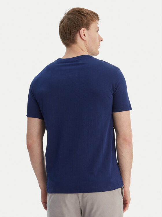 Gant Gant Majica Shield 2003184 Mornarsko modra Regular Fit