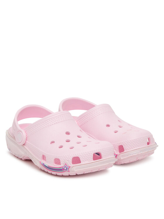 Crocs Iešļūcenes Crocs Classic Star Sparkle Shaker Clog 211620 Rozā