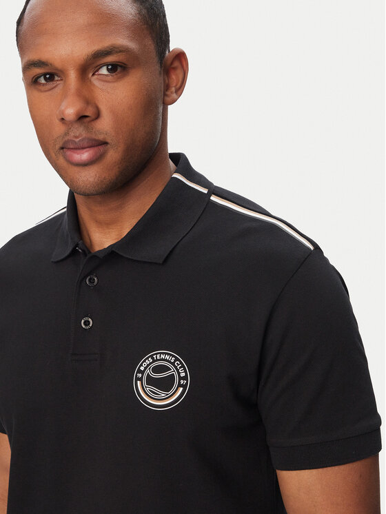 BOSS BOSS Polo Open 50560261 Negro Regular Fit
