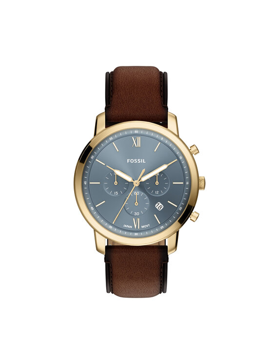 Fossil Годинник Fossil Neutra FS6162 Коричневий