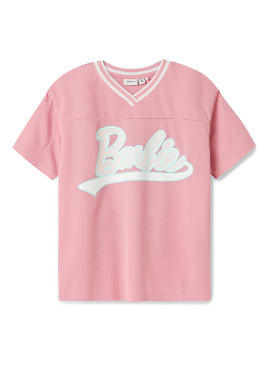 NAME IT NAME IT Marškinėliai Barbie 13243113 Rožinė Relaxed Fit