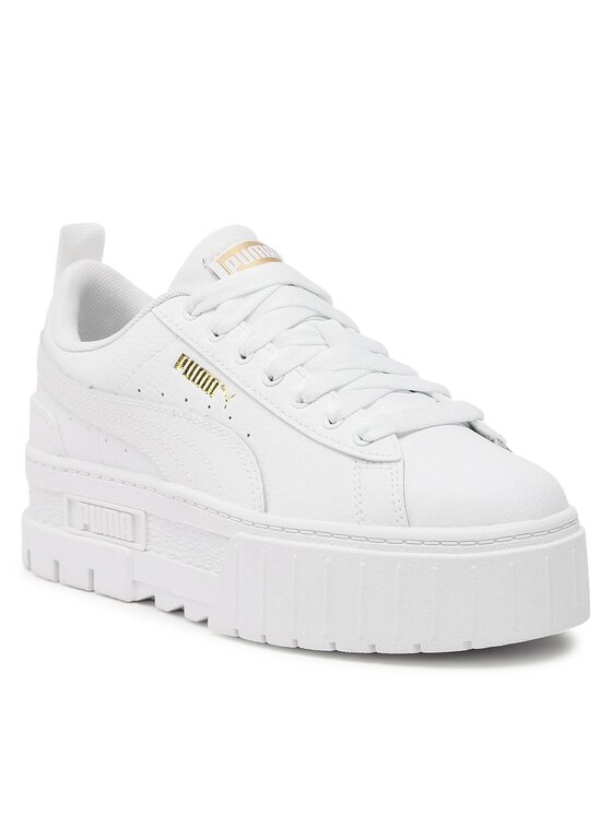 Puma Снікерcи Puma Mayze Lth Jr 384527 Білий