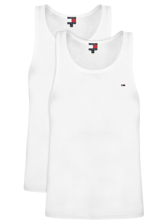 Tommy Jeans Tommy Jeans Conjunto de camisetas de tirantes DM0DM20769 Blanco Slim Fit