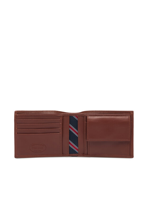 Tommy Hilfiger Rinkinys: piniginė ir raktų pakabukas Tommy Hilfiger AM0AM07931 Ruda