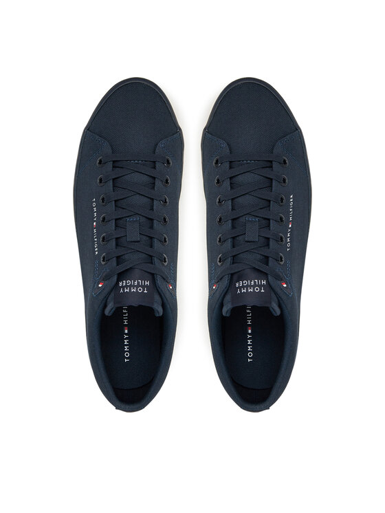 Tommy Hilfiger Tenisky Tommy Hilfiger Hi Vulc Low Core Canvas FM0FM05396 Tmavomodrá