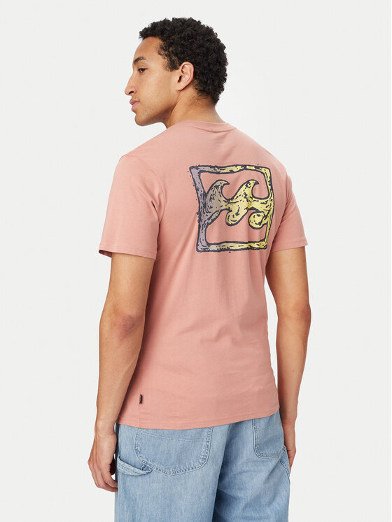 Billabong Billabong Camiseta Crayon Wave EBYZT00525 Rosa claro Regular Fit