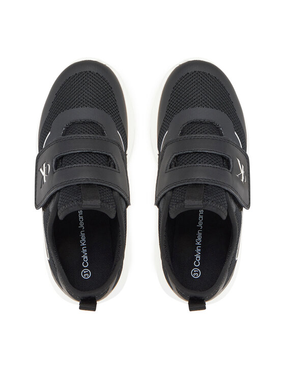 Calvin Klein Jeans Sneakersy Calvin Klein Jeans Low Cut Velcro Sneaker V1X9-83001-1697 S Černá