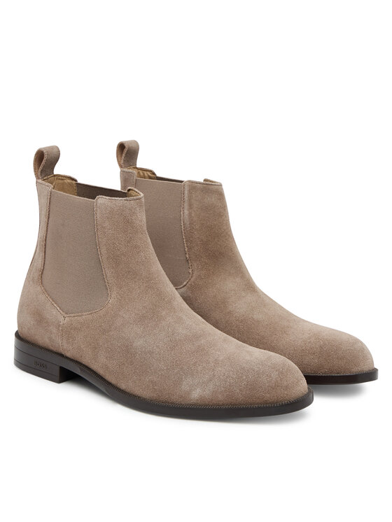 BOSS Kotníková obuv s elastickým prvkem BOSS Tayil 50548229 Béžová