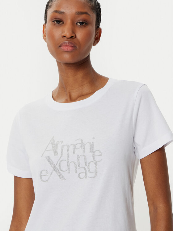 Armani Exchange Armani Exchange Majica XW000109 AF10359 U0002 Bela Regular Fit