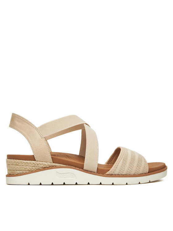 Skechers Босоніжки Skechers BOBS Arch Fit Beach Kiss-Boho Beyond 114013/NAT Бежевий