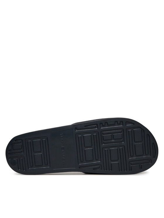 Tommy Hilfiger Чехли Tommy Hilfiger Hilfiger Print Tumble Pool Slide FM0FM05505 Тъмносин