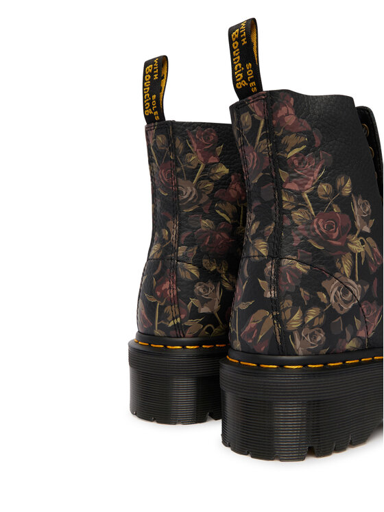 Dr. Martens Bakancs Dr. Martens Sinclair Decayed Roses Tumbled Nappa  DM32050001 Fekete