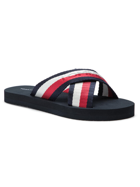 Tommy Hilfiger Chanclas Tommy Hilfiger Colorful Tommy Slide Sandal FW0FW04242 Azul marino