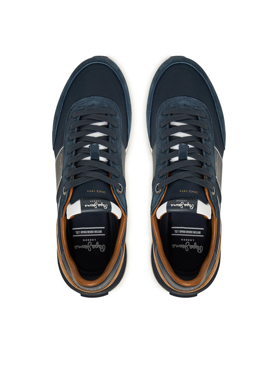 Pepe Jeans Sneakersy Pepe Jeans Buster Serie M PMS600008 Granatowy